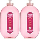 method Bodenreiniger, Reiniger für strahlenden Glanz auf Böden, frischer Rhabarberduft, gründliche Reinigung, 1 x 739 ml (Packung mit 2)