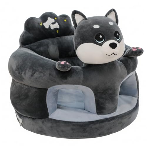 Chaise assise en peluche husky pour bébé, le meuble pour tout-petits idéal au salon