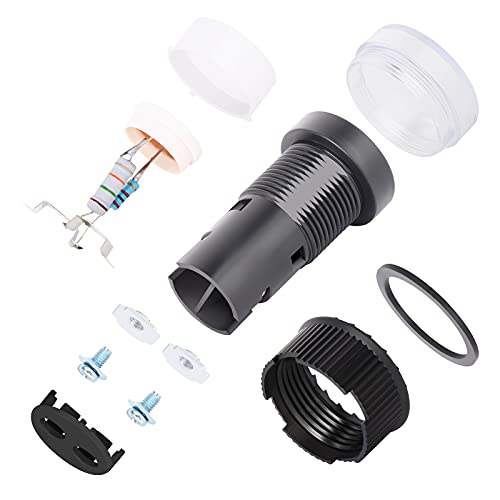 Gasher 12V/24V/110V 20Ma Energy Saving Indicator Light Mounting Hole Size 16Mm Green Yellow Red Blue White 10 Pcs #TOP1