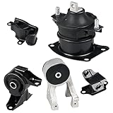 JDMON 5Pcs Engine Motor Mount Transmission Kit Replacement for 2005 2006 Honda Odyssey EX LX 3.5L V6 VTEC Compatible with A4553 A4555 A4559 A6582 A4526HY 50830SDAA04 50810SDAA00