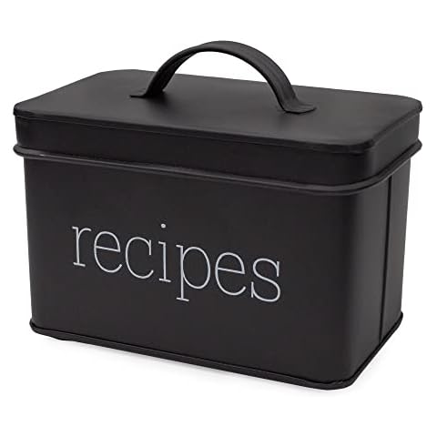 AuldHome Farmhouse Enamelware Recipe Box Cover