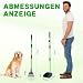 REAPALOT Hundekotschaufel, Robustes Metalltablett und Rechen-Set, Hundekotsammler aus Edelstahl mit langem Griff für große, mittelgroße und kleine Hunde