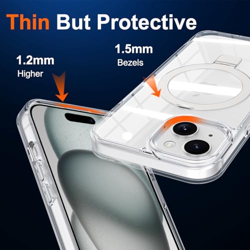 Coque iPhone 15 antichoc militaire avec support magnétique CHAOFEnG