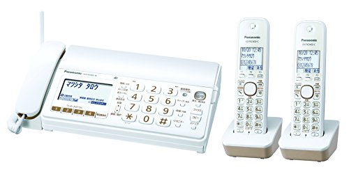 Panasonic デジタルコードレス普通紙ファクス(子機2台付き) おたっくす ホワイト 1.9GHz DECT準拠方式 KX-PD303DW-W