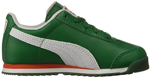 PUMA baby boys Roma Basic Sneaker, Verdant Green-puma White, 7 Toddler US