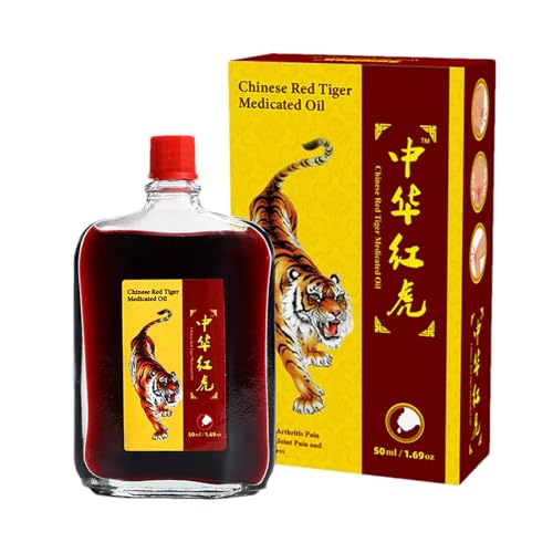 Aceite De Tigre Chino Medicinal,Activo Para La Relajación Muscular, Aceite De Masaje Chino Para El alivi-o Del Dolor, Ungüento De Tigre Rojo Para Esguinces, Lesiones De Tobillo, Cadera Y Pierna