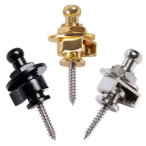 Wolfride Sangle de sécurité pour guitare avec fermeture rapide Noir/argenté/doré mixte Cover