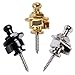 Wolfride 3 Pairs Guitar Strap Lock Security Strap Lock Buttons Replacement Black Silver Gold for Guitar Bass