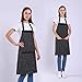 ALIPOBO Aprons for Women and Men, Kitchen Chef Apron with 2 Pockets and 40