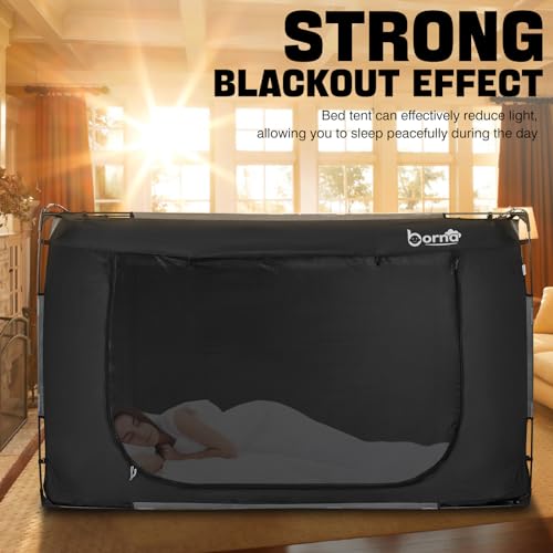 image for Borna Bed Tent Bed Canopy Twin Size, Portable Sleeping Tents Dream Ten