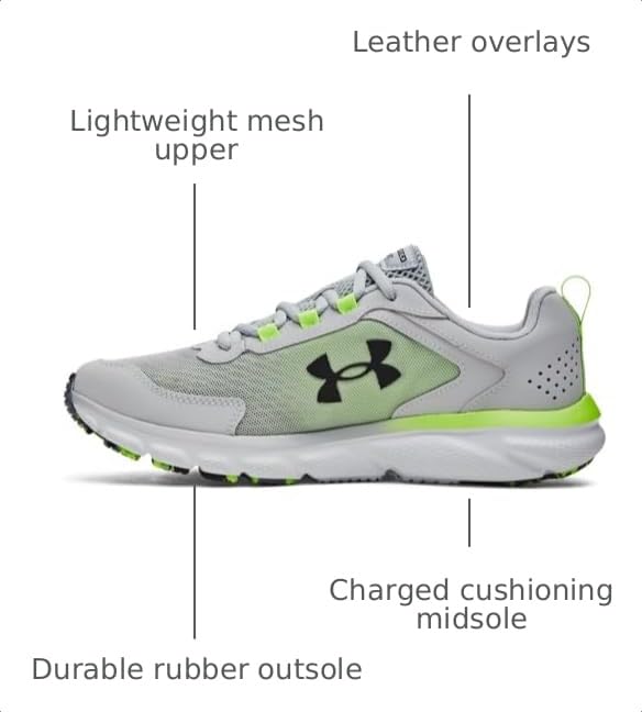 Image of Under Armour Mens Charged Assert 9 Marble Running Shoe