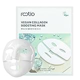 ROOTIO Vegan Collagen Deep Boosting Mask, Hydrating Overnight Face Mask, Pore Minimizing, Elasticity, Firming, Sleeping Hydrogel Mask for glass skin, Korean Skincare (1.41oz x 1ea)