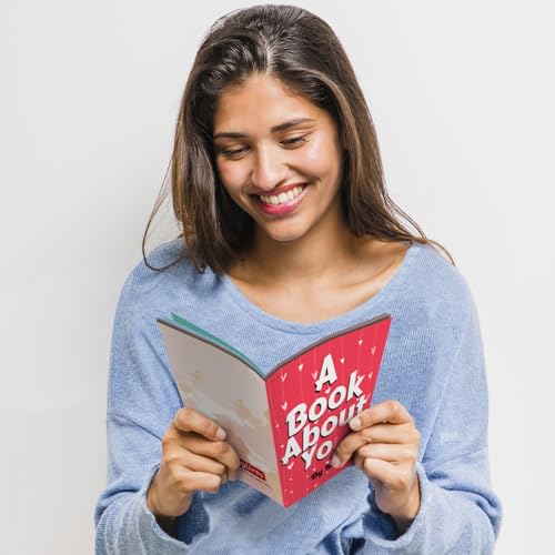 Image of Book About You Romantic Gift for Girlfriend Boyfriend, Love Message Fill in Book for Couples, Birthday Anniversary Valentine Gift for Her Him