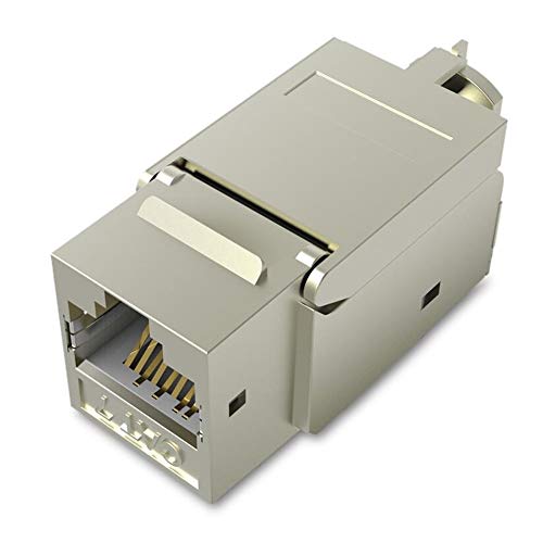 10 Pcs Cat7 Keystone Coupler, Cat7 Keystone Jack Inline Coupler Sheilded RJ45 8P8C Cat7/Cat6A up to 10Gbps for Ethernet LAN Cable Extender Adapter