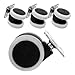SOLUSTRE Casters Swivel Replacement Wheels 4pcs Stroller Crib Roller Swivel Casters Furniture Replacement Casters Plate Mounted Roller Wheel