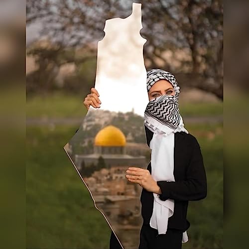 Palestine Map Mirror Acrylic Unbreakable Long Wall Mirror - Unique Design 39