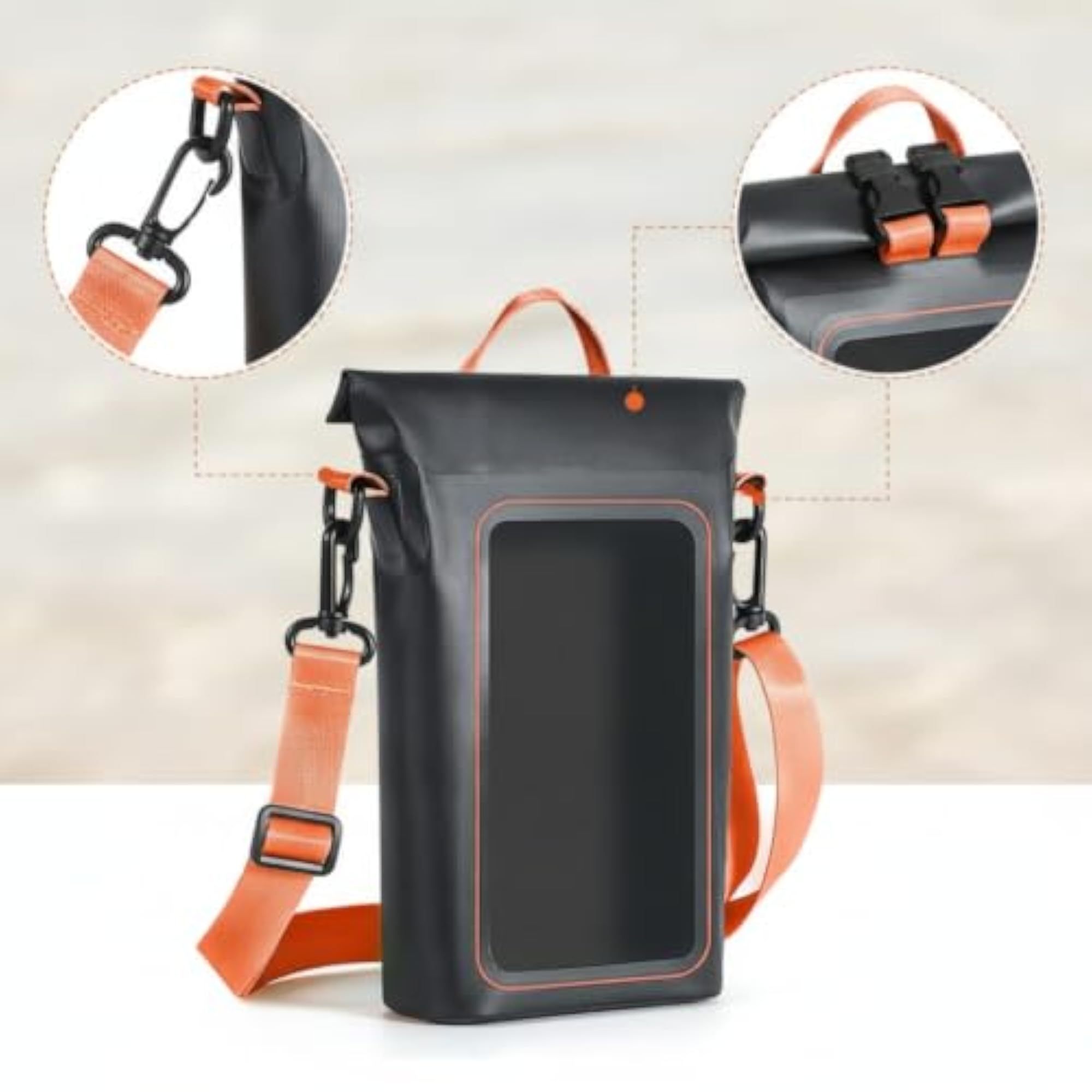 Adjustable Strap Waterproof Phone Bag, Soft-Sided