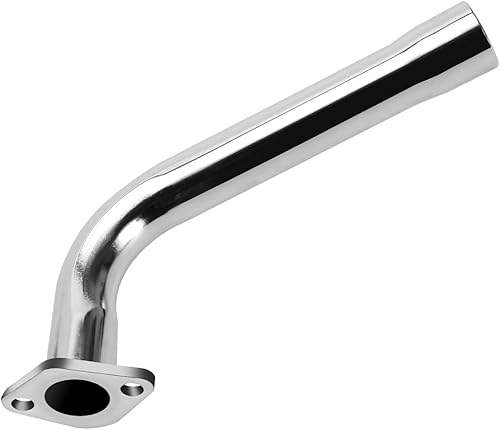 Miniatura 5 de FVRITO Tubo de escape cromado con cinta de protección térmica para no Hemi 6.5HP Predator 212cc 196cc Coleman CT200u BT200X RB200 KT196 Baja Warrior