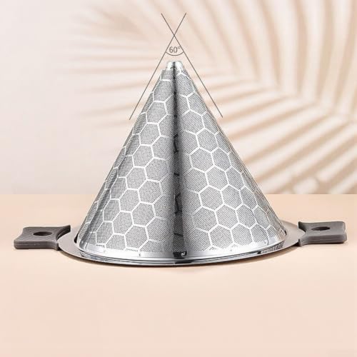 Colador de acero inoxidable para sopas e infusiones con mango cómodo 7
