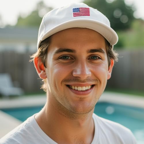 Image of American Trends Baseball Cap for Women Men Adjustable Cotton Dad Hat, Classic Plain Ponytail Hat for Workout & Everyday Wear