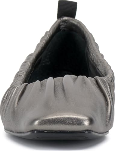 Vince Camuto Women's Verline Mary Jane Flat, Dark Pewter/Black, 72