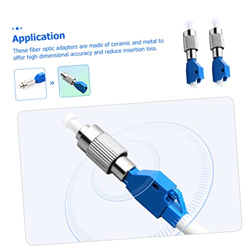Adaptador óptico FC a LC Holibanna de alta resistencia a temperaturas para redes, 2 piezas 5