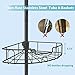 DAKEPOLE Corner Shower Caddy Tension Pole, Rustproof Stainless Steel Tension Rod Corner Shower Caddy for Shower Organizer,Adjustable Floor to Ceiling Stand Shower Shelves for Bathroom Bathtub
