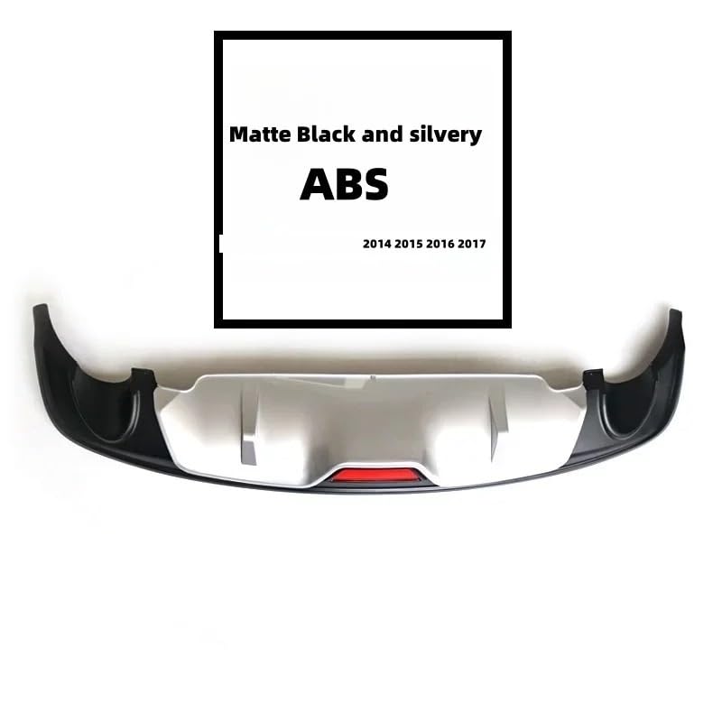 Difusor trasero protector de parachoques de plástico ABS plateado resistente para Mazda 6 2