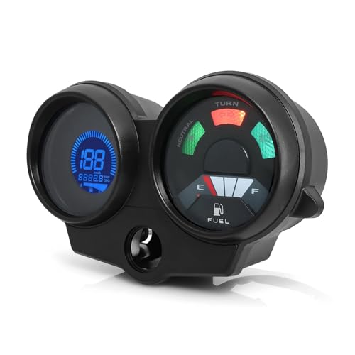 Moto Cuentakilómetros Medidor Velocidad Tacómetro para Motocicleta Tablero Instrumentos Medidor Nivel Combustible para Fan 125 para Titan 125 2013