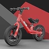 Lihgfw Balance Bike Kinderroller, Spielzeug-Baby ohne Fahrrad, 2-6 Jahre alt Fahrrad Jungen und Mädchen Kinderwagen Two Wheel Scooter (Color : Rot)