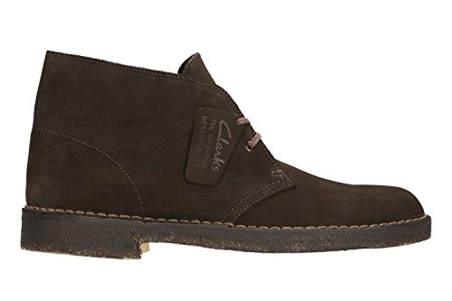 Image of CLARKS Men's Desert Boot Chukka Boot, Black Leather, 13 M US