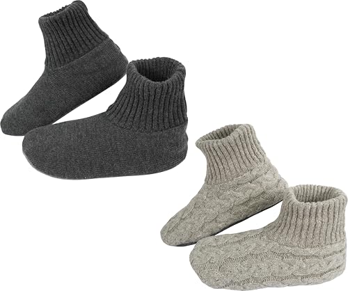 Image of BenSorts Fuzzy Slipper Socks for Women Non Slip House Socks with Grips