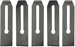 5-pack of 2 Inch Wide Replacement Bench Plane Blades - for No. 4
