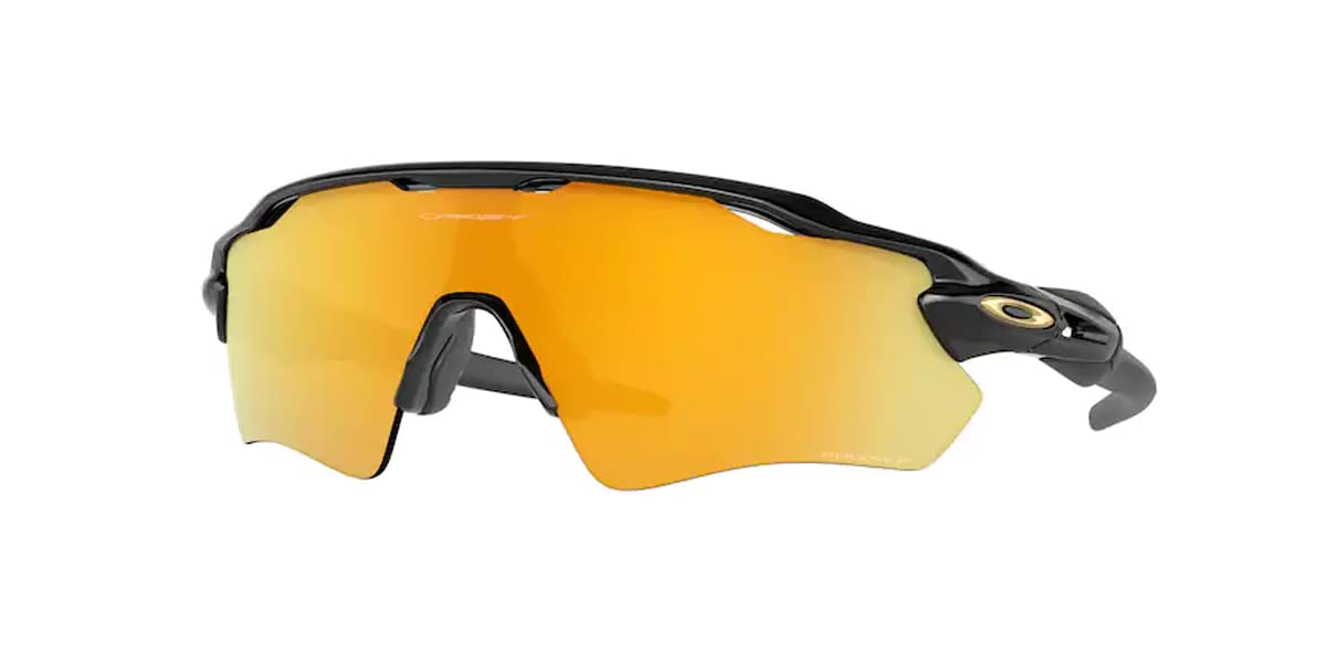 Oakley Radar EV Path OO9208 9208C9 38MM Polished Black/Prizm 24K Polarized Shield Sunglasses for Men for Women