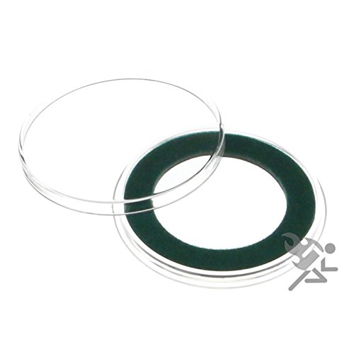 Air-Tite cápsulas anillas verdes 32mm para monedas 1oz miniatura 1