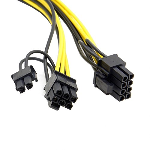 Chenyang PCI-E PCI Express ATX maschio a doppio pin & 6PIN femmina video di prolunga splitter cavo di alimentazione