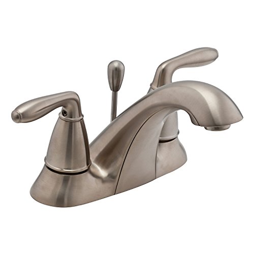 Pfister LG48SR0K Serrano 2-Handle 4 Inch Centerset Bathroom Faucet in Brushed Nickel, Water-Efficient