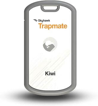Skyhawk Trapmate Kiwi - Battery Powered Monitoring Device for Animal Traps - Dual Sensor Technology with Accelerometer and Reed Switch, 3 AAA Lithium Batteries & Instant Alerts via App Grey