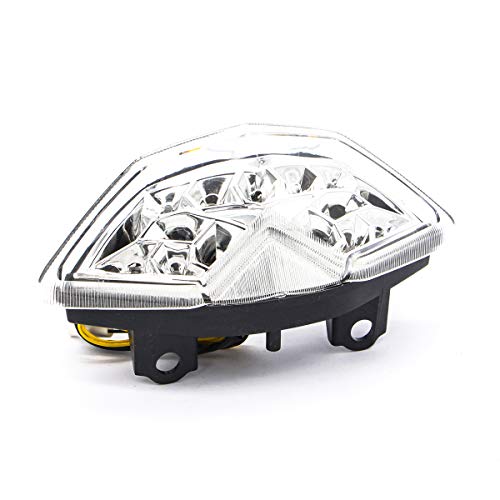 Image of MZS Motorcycle Tail Light, LED Integrated Turn Signal Blinker Clear Lens Compatible with Z1000 2010-2013 / Z1000SX 2011-2019 / KLE650 2010-2019