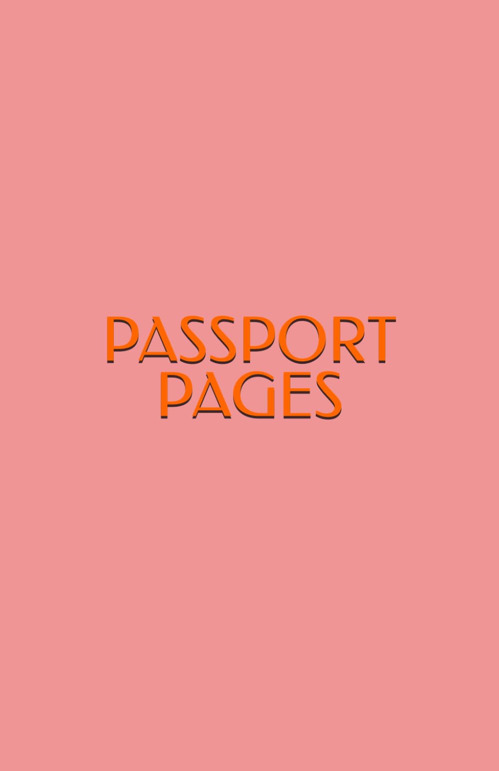 PASSPORT PAGES: Travel Coloring and Activity Book