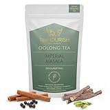 TeaNOURISH Imperial Masala Oolong Tee | Assam-Loseblatt | Blumiges Aroma und Geschmack | Mischung aus Kardamom, Zimt, Nelke, Lakritze | 100% NATÜRLICHE ZUTATEN – 50 g
