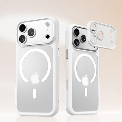 iPhone 17 Pro Max�p���O���\�ȕی�P�[�X�B�������̃}�O�l�b�g���J�o�[�t���B�z���C�g�AiPhone17 Pro Max