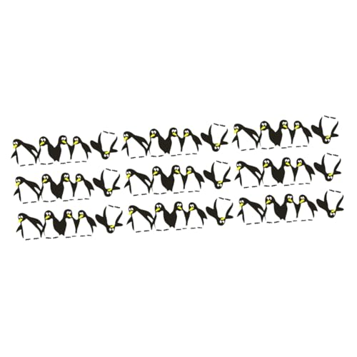 Stickers Noël pingouin : décoration magnétique amovible