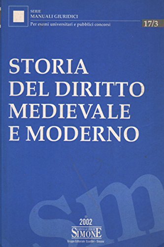 Storia del diritto medievale e moderno