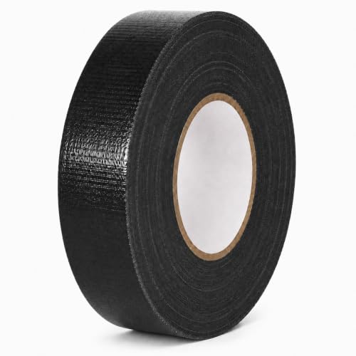 Image of GGR Supplies CDT-36 Black Cloth Duct Tape, 1.5 Inch x 60 Yards | Industrial Grade; Waterproof and UV Resistant; Clean Removal With No Sticky Residue; Repairs, Packaging, Bundling and Sealing