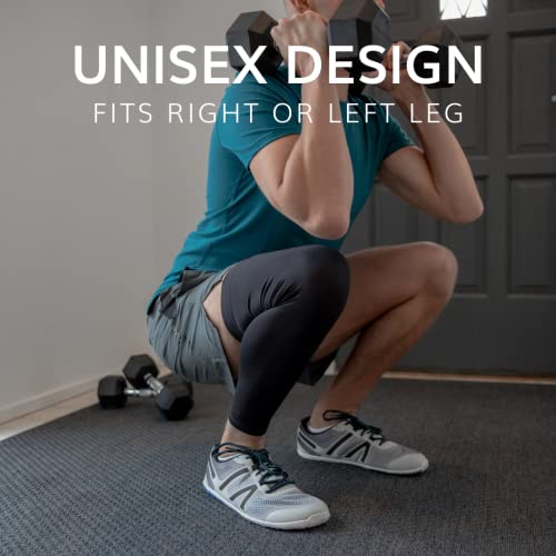 Image of BraceAbility Full Leg Compression Sleeve - Calf Injury, Runner's Knee, Pulled Hamstring, Shin Splints Pain Recovery Wrap