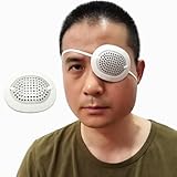 FSJLT Aluminum Eye Shield for Cataract Surgery,Medical Eye Patch for Adult After Surgery, Metal Protective Breathable Shields with Extended Elastic Strap and Cloth Covering