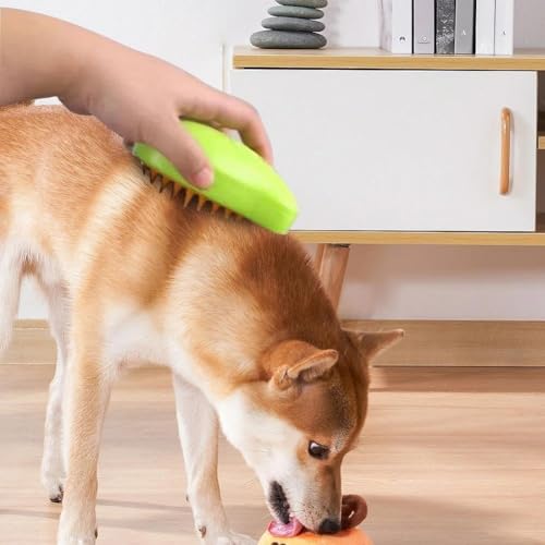 Escova Pet Para Cães e Gatos A Vapor 3 Em 1 - Autolimpante, Massagem e Remoção de Pelos - Recarregáv