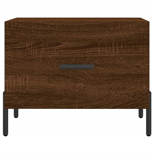 Table d'appoint industrielle en chêne marron et finitions fer - 7