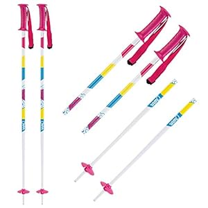 K2 Skis 10D3008.1.1.100 – Bastoni da Sci da Ragazza, 100 cm, Colore: Bianco/Bianco
